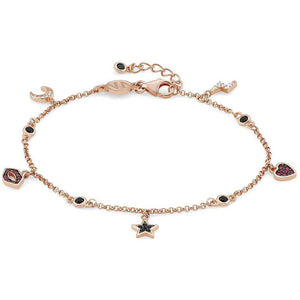 Bracciale Donna Argento Rose SweetRock con Charm e Pietre Nomination