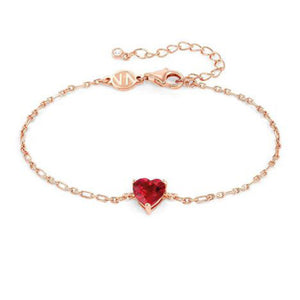 Bracciale Donna Argento Rose Sweetrock Sparkling Love Cuore Nomination