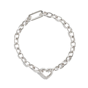 Bracciale Donna Bubble Heart in Argento Mabina Gioielli