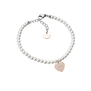 Bracciale Donna Cuore Rose con Perle Liu Jo Luxury