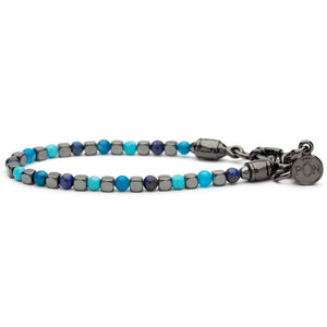 Bracciale Donna Ematite Antracite Turchese Azzurro Lapis Portonovo