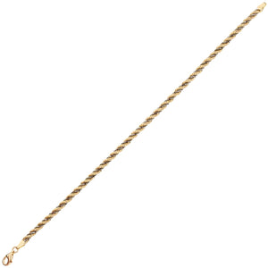 Bracciale Donna Intrecciato Oro Giallo e Bianco