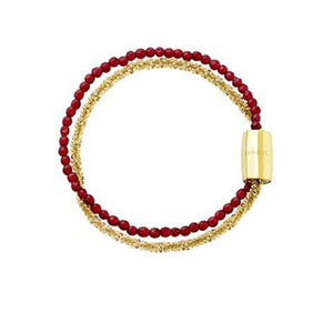 Bracciale Donna Magnetica System Gold Agata Rossa Breil