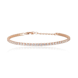 Bracciale Donna Mini Tennis in Argento Rose Mabina Gioielli