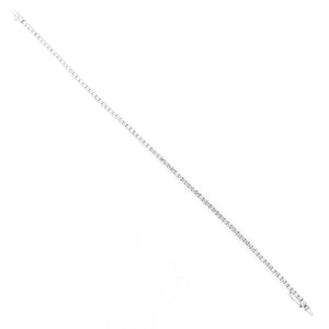 Bracciale Donna Oro Bianco Tennis con Zirconi