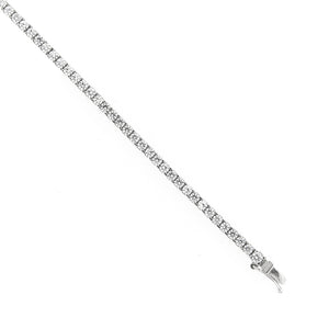 Bracciale Donna Oro Bianco Tennis con Zirconi