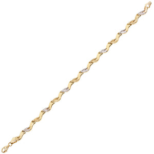Bracciale Donna Oro Bianco e Giallo