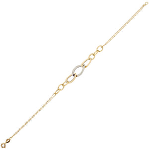 Bracciale Donna Oro Bianco e Giallo