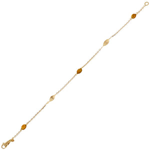 Bracciale Donna Oro Giallo e Ambra