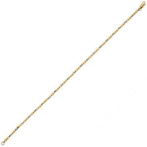 Bracciale Donna Oro Giallo e Bianco