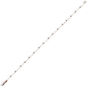 Bracciale Donna Oro Rosso con Sfere