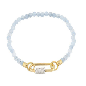 Bracciale Donna Palermo con Giada Azzurra Rebecca Gioielli