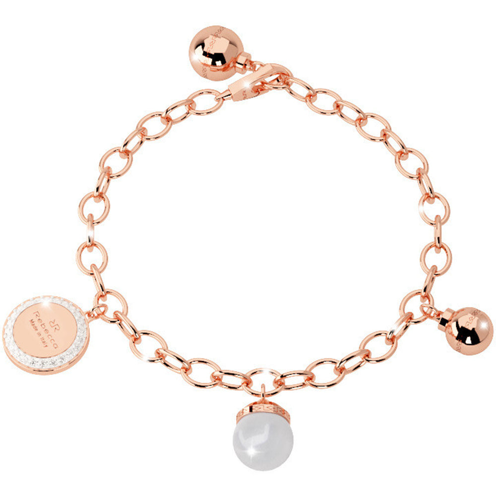 Bracciale Donna Rosa Hollywood Pearl Rebecca Gioielli 