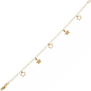 Bracciale Donna Stelle Oro Giallo