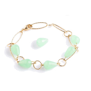 Bracciale Donna Tulipe Pietre Verde Chiaro Rebecca Gioielli