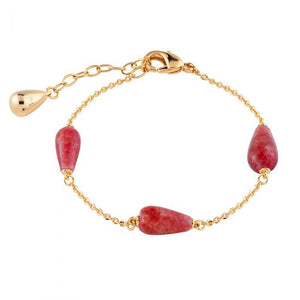 Bracciale Donna Tulipe con Pietre Rosse Rebecca Gioielli