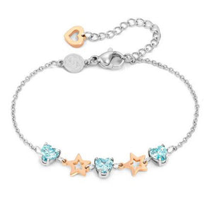 Bracciale Donna in Acciaio Principessina Stella Cubic Zirconia Celesti Nomination
