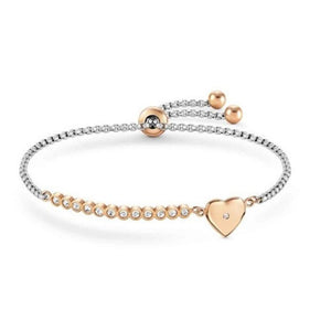 Bracciale Donna in Acciaio Rose Milleluci Cuore Nomination
