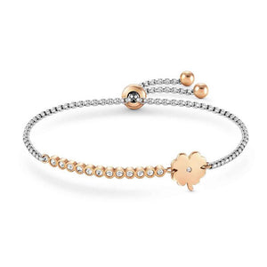 Bracciale Donna in Acciaio Rose Milleluci Quadrifoglio Nomination