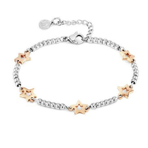 Bracciale Donna in Acciaio Rose Stella Motifs Nomination