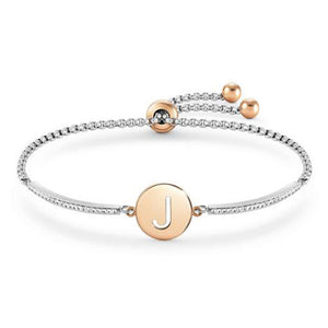 Bracciale Donna in Acciao e Cubic Zirconia Lettera J Milleluci Nomination