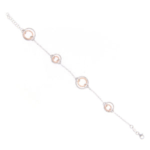 Bracciale Donna in Argento 2 Colori Diamantato Fraboso