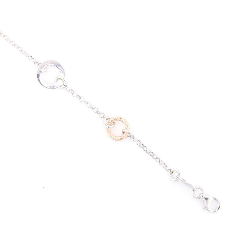 Bracciale Donna in Argento 2 Colori Diamantato Fraboso