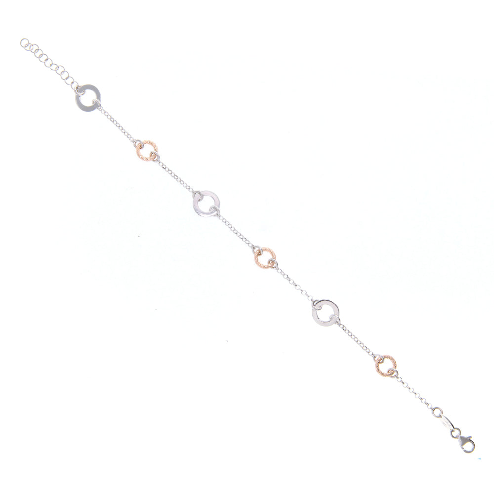 Bracciale Donna in Argento 2 Colori Diamantato Fraboso
