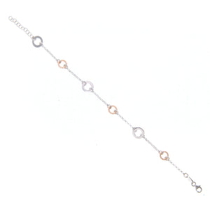 Bracciale Donna in Argento 2 Colori Diamantato Fraboso