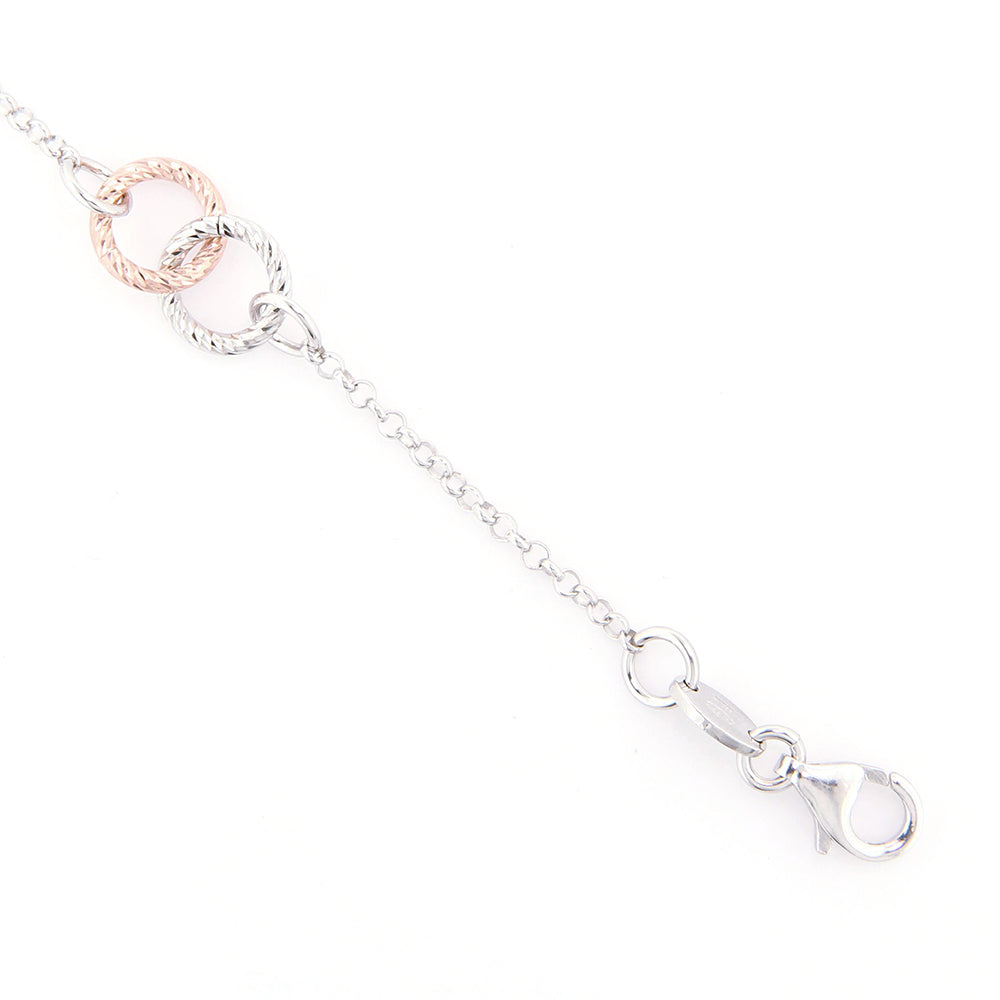 Bracciale Donna in Argento 2 Colori Diamantato Fraboso