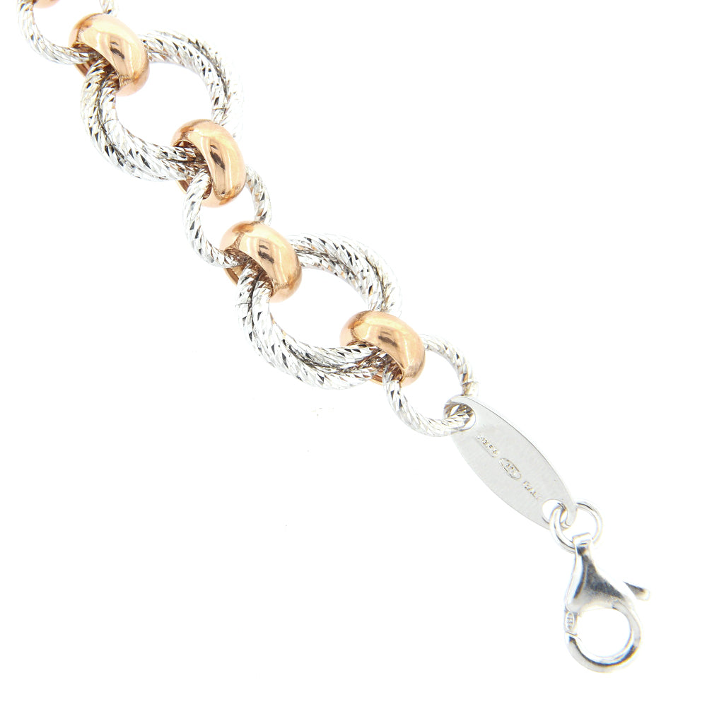 Bracciale Donna in Argento 2 Colori Fraboso - Gioielleria Amadori Bracciale Donna in Argento 2 Colori Fraboso - Gioielleria Amadori