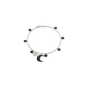 Bracciale Donna in Argento Pietre Nere Luna Lucciole Rebecca Gioielli