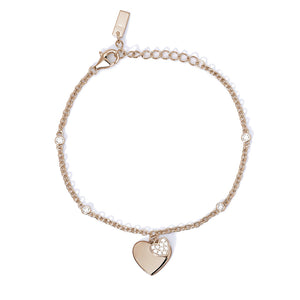 Bracciale Donna in Argento Rose Cuore Mabina Gioielli
