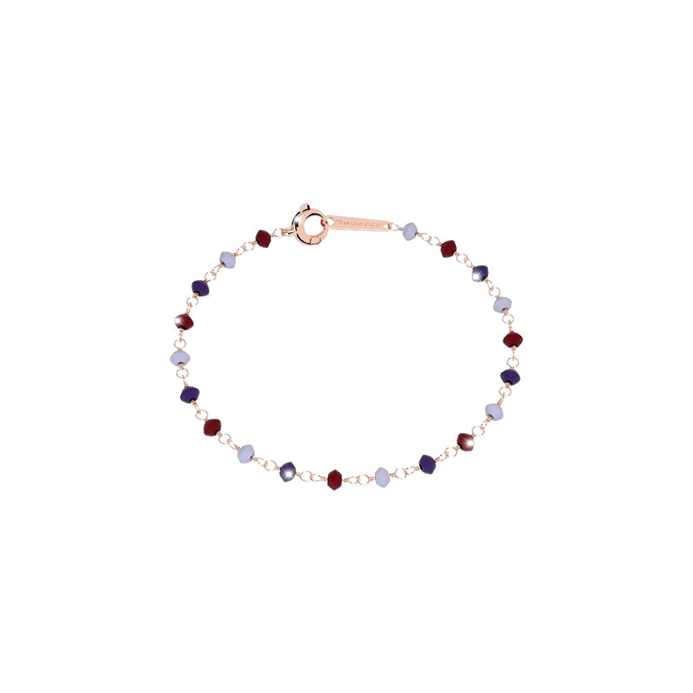 Bracciale Donna in Argento Rose Pietre Multicolor Pepite Rebecca Gioielli