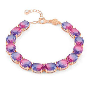 Bracciale Donna in Argento Rose Symbiosi Rosa Viola  Nomination