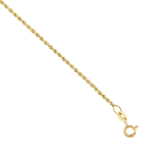 Bracciale Donna in Oro Giallo Maglia Corda Vuota