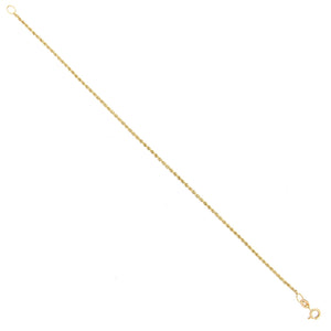 Bracciale Donna in Oro Giallo Maglia Corda Vuota