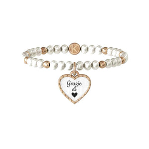 Bracciale Love Cuore Grazie Rose Life 732101 Kidult