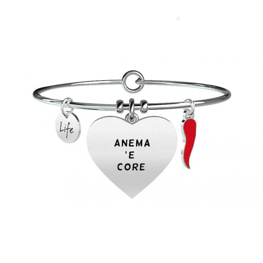 Bracciale Irony Cuore e Corno Rosso 731227 Kidult