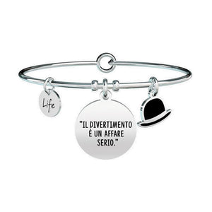 Bracciale Kidult Charlie Chaplin "Il divertimento è" | 731606