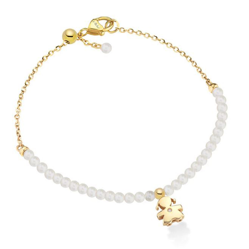 Bracciale Le Perle con Bimba in Oro Giallo Le Bebè - Gioielleria Amadori