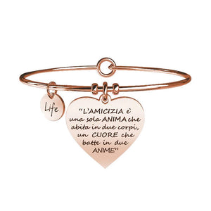 Bracciale Love Cuore Rose "L'Amicizia" Life 731642 Kidult