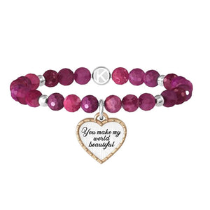 Bracciale Love Cuore "You make my world beautiful" 732127 Kidult
