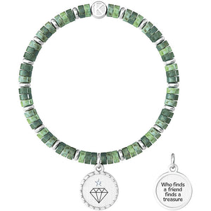 Bracciale Love Diaspro Verde Life 732008 Kidult