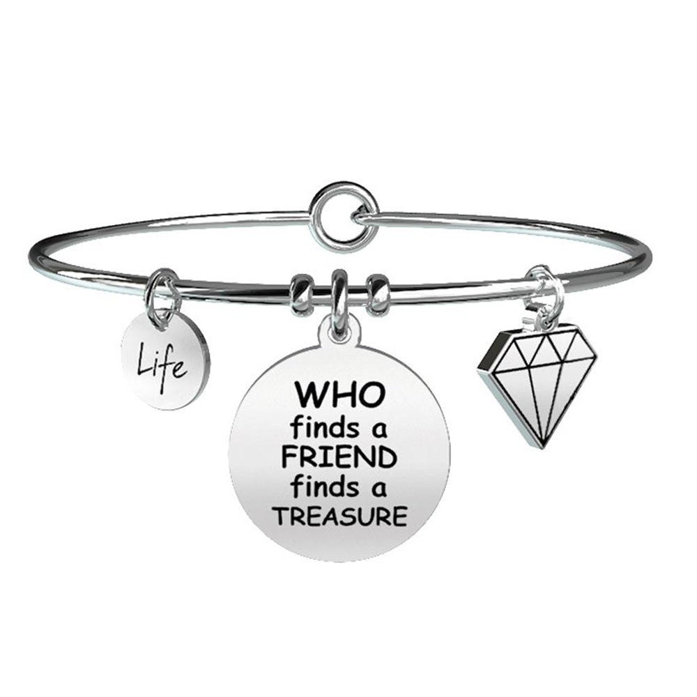 Bracciale Love Life Who Finds a Friend Finds a Theasure 731096 - Kidult         