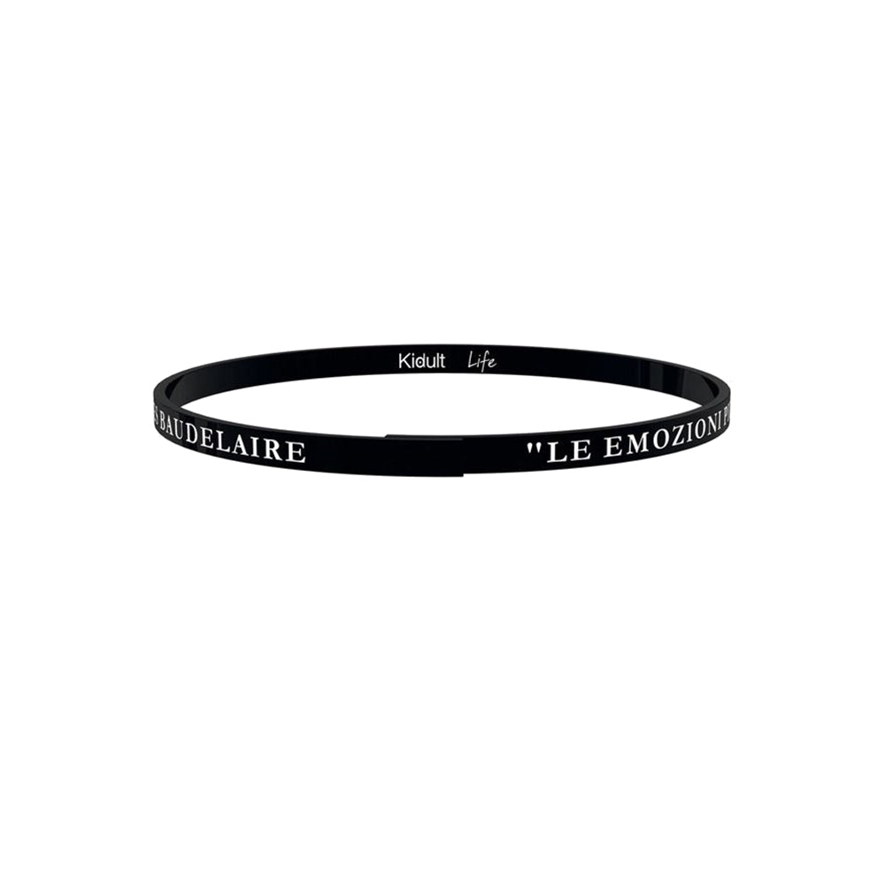 Bracciale Nero Love Charles Baudelaire Life 731728 Kidult