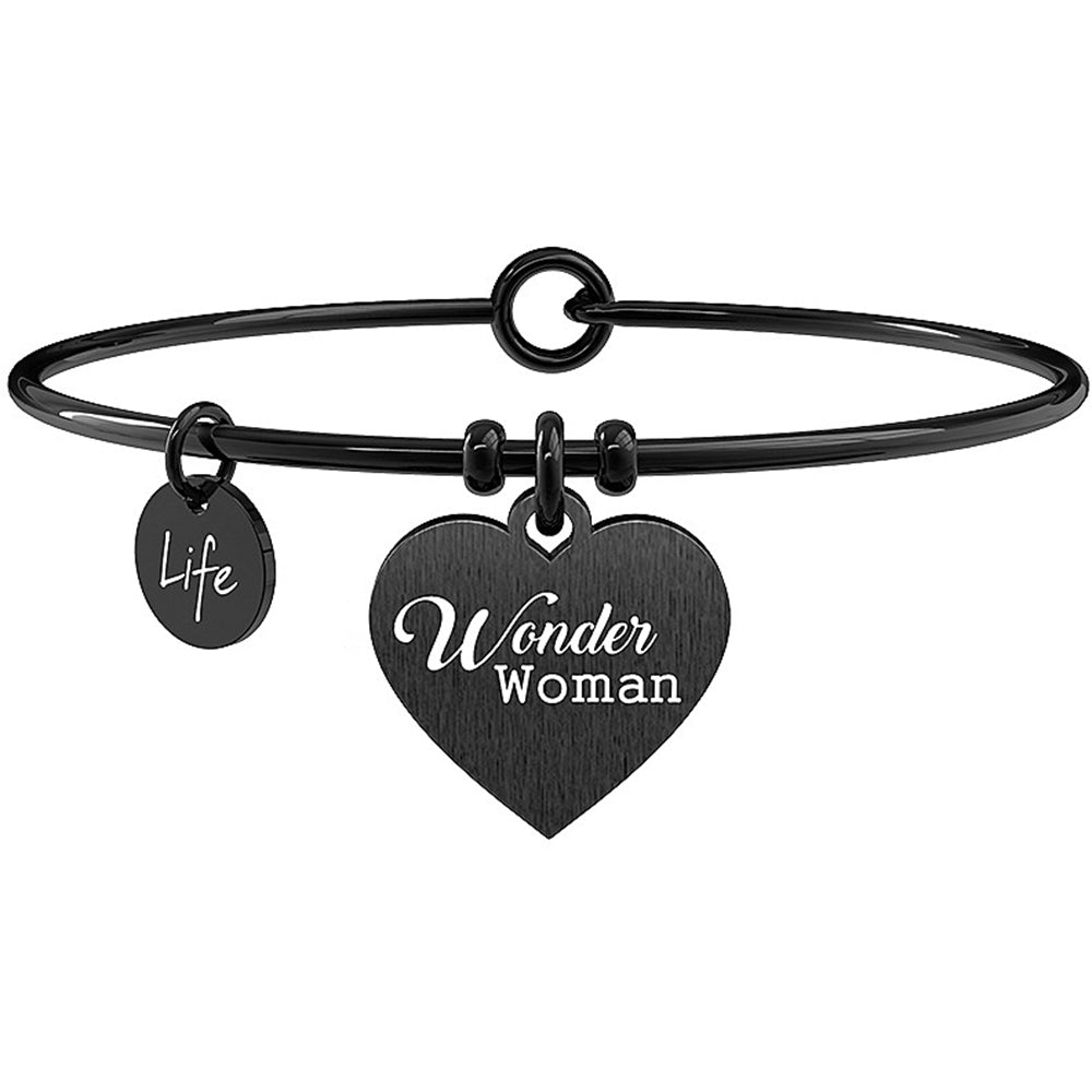 Bracciale Nero Love Wonder Woman Life 731706 Kidult