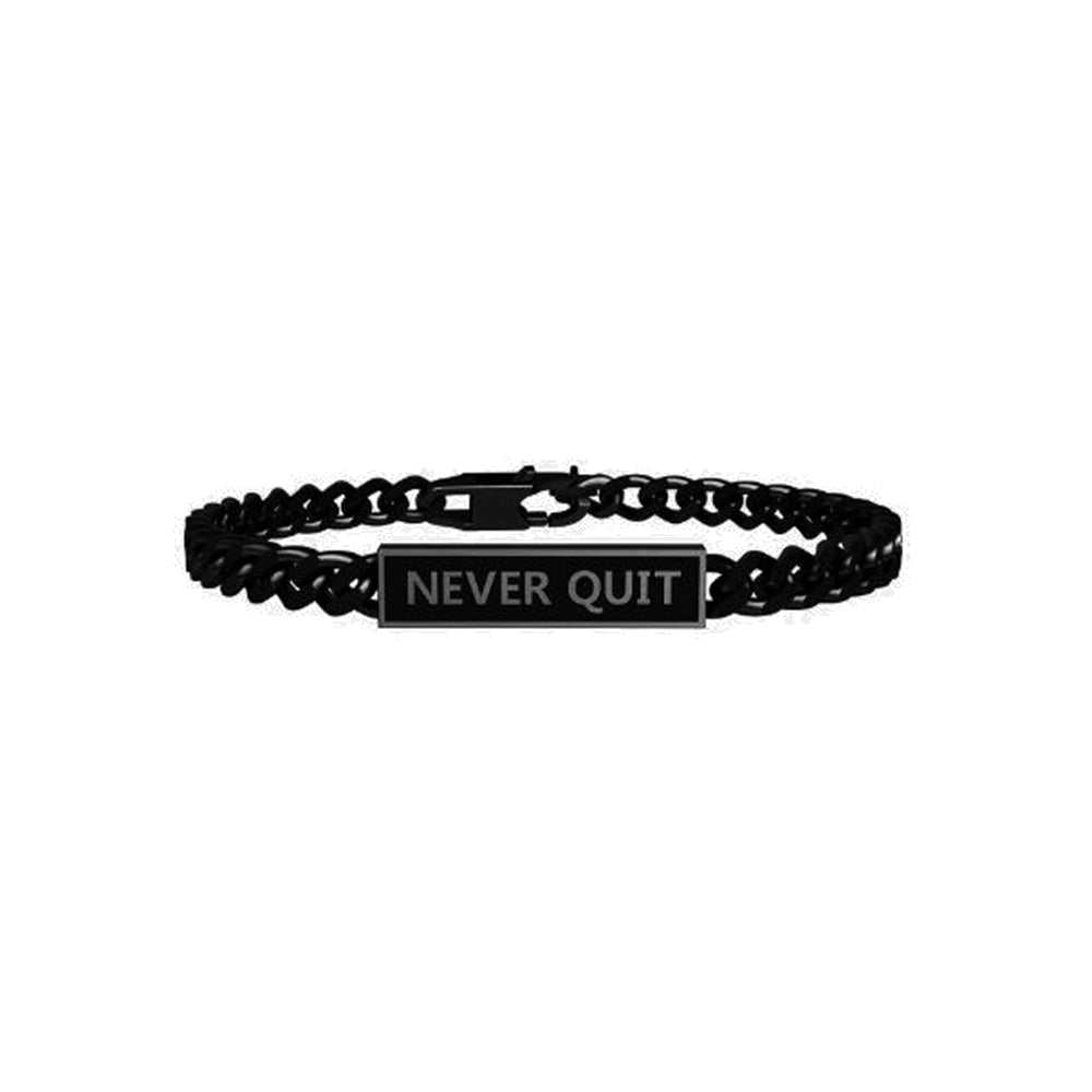 Bracciale Nero Philosophy Never Quit Life 731804 Kidult