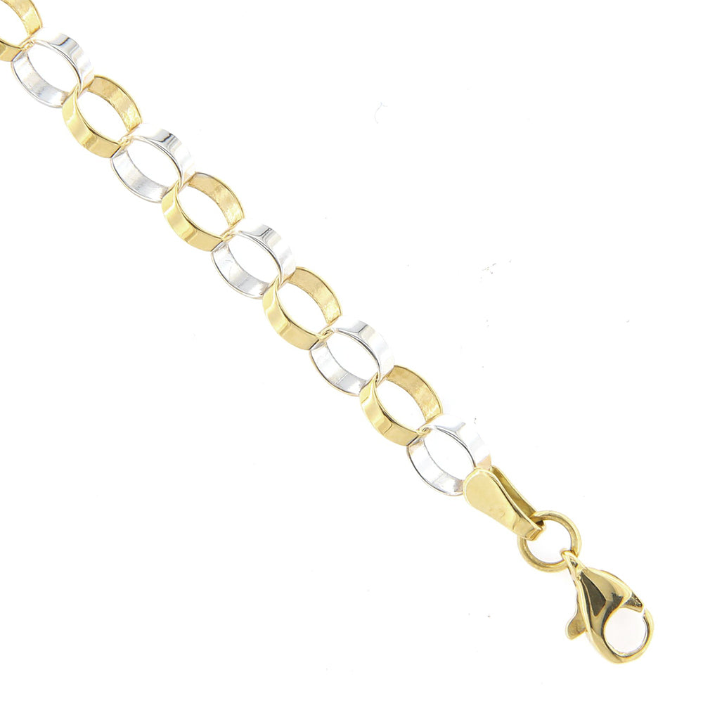 Bracciale Donna in Oro 2 Colori Massiccio