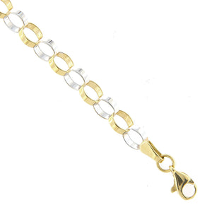 Bracciale Donna in Oro 2 Colori Massiccio